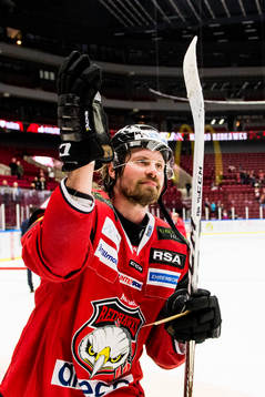 Malmö Redhawks Stefan Warg tackar publiken