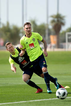 Sveriges Linus Wahlqvist och Joel Andersson