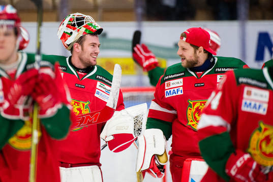 Moras målvakt Mattias Pettersson och målvakt Christian
