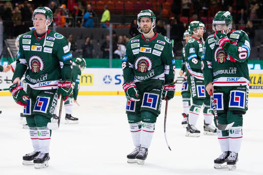 Frölundas Carl Grundström, Jonathan Sigalet och Joel