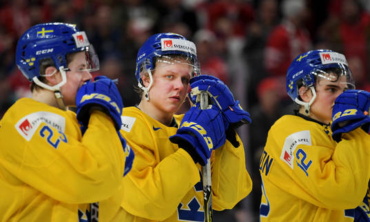Sveriges Jesper Sellgren, Fabian Zetterlund och Glenn