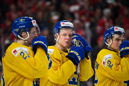 Sveriges Jesper Sellgren, Fabian Zetterlund och Glenn