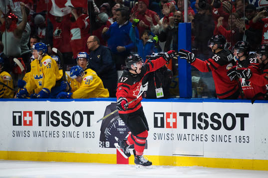 Kanadas Tyler Steenbergen jublar