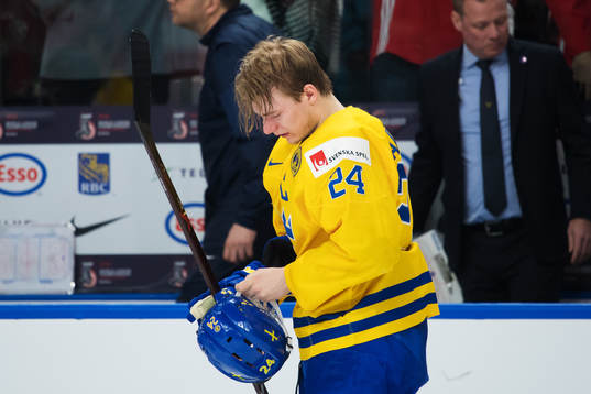 Sveriges Lias Andersson deppar