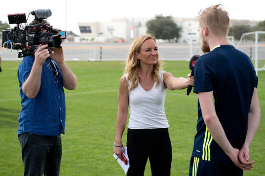 Frida Nordstrand, TV4 intervjuar Kalle Holmberg