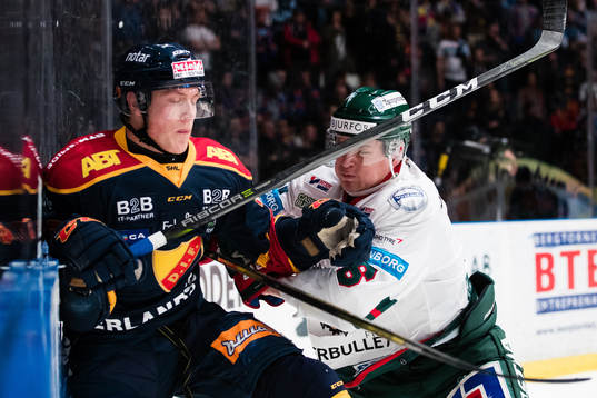 Djurgårdens Patrik Lundh och Frölundas Kristoffer