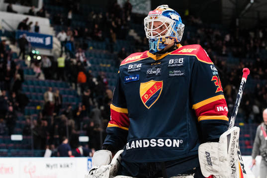 Djurgårdens målvakt Joacim Eriksson deppar