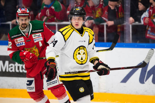 Moras Daniel Grillfors och Brynäs Henrik Larsson