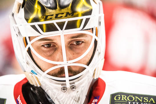Malmö Redhawks målvakt Jonatan Bjurö