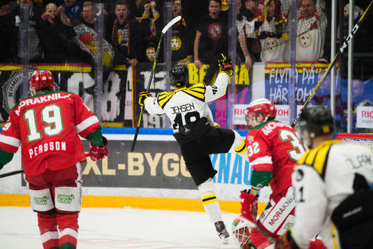 Brynäs Jesper Jensen jublar