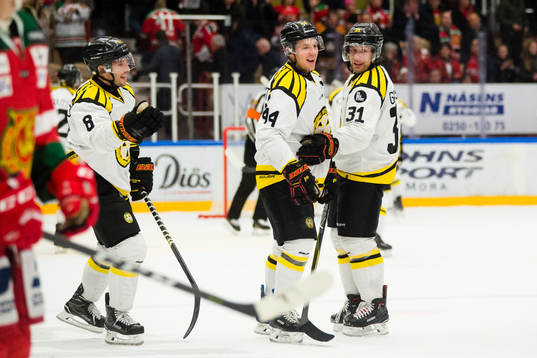 Brynäs Aaron Palushaj , Jacob Blomqvist och Jonathan