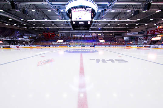NKT arena invändigt innan ishockeymatchen i SHL mellan
