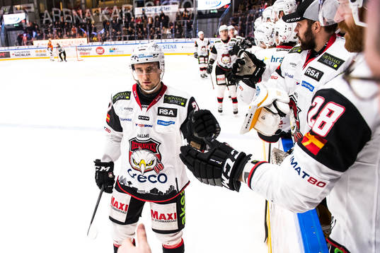 Malmö Redhawks Axel Wemmenborn  jublar