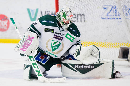 Färjestads målvakt Lars Haugen