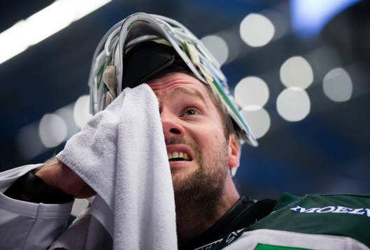 Färjestads målvakt Lars Haugen