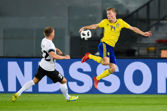 Sveriges Joel Andersson och Estlands Trevor Elhi