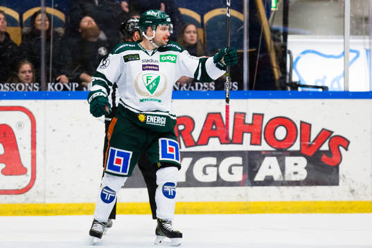 Färjestads Mikael Wikstrand jublar