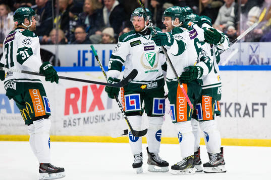 Färjestads Mikael Wikstrand jublar