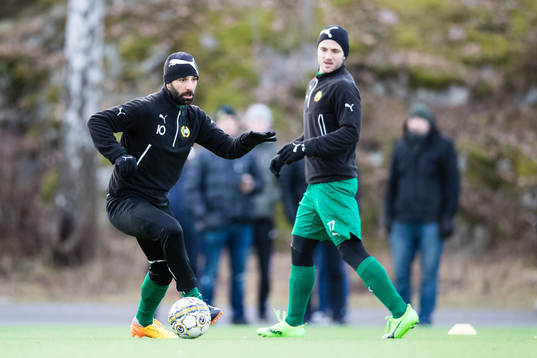 Hammarbys Kennedy Bakircioglu och Mats Solheim
