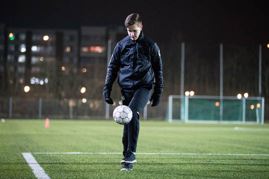 Landskronas U19 spelare Antonio Bellini