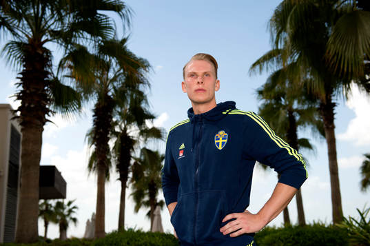 Sveriges målvakt Pontus Dahlberg