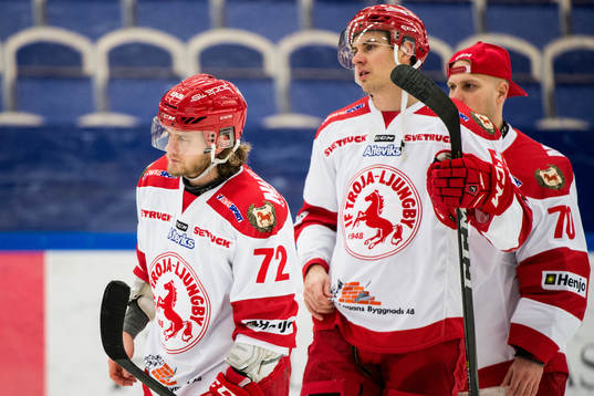 Trojas Nicolai Meyer och Simon Fredriksson deppar