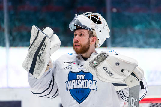 Karlskogas målvakt Emil Jidskog