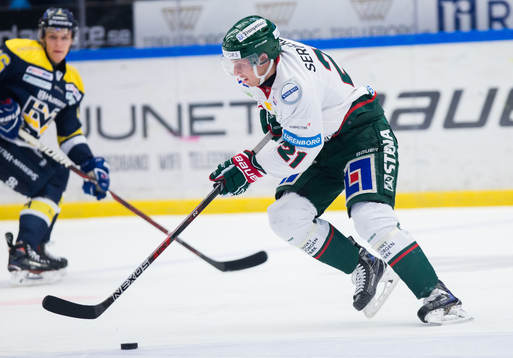 s Tom Hedberg mot Frölundas Christoffer Ehn