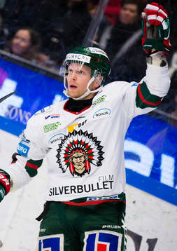 Frölundas Ryan Lasch jublar