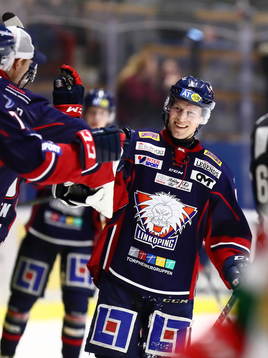Linköpings Mathis Olimb jublar