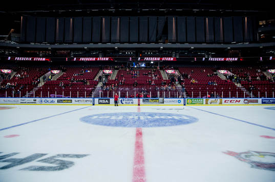 Malmö arena innan ishockeymatchen i SHL mellan Malmö