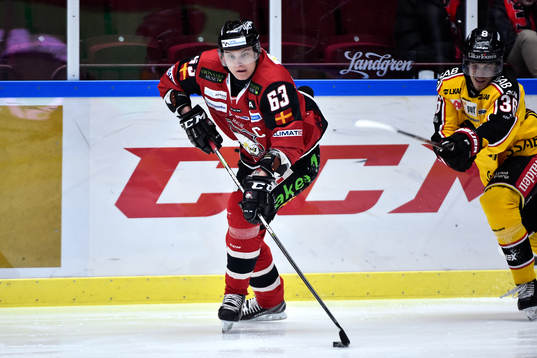 Malmö Redhawks Fredrik Händemark och Luleås Emil Larsson