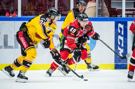 Malmö Redhawks Rhett Rakhshani mot Luleås Johan Harju