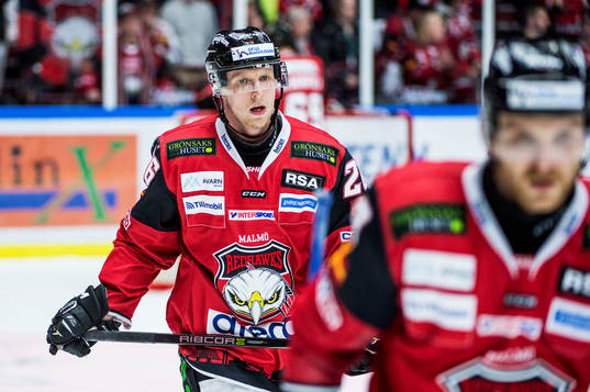 Malmö Redhawks Axel Wemmenborn deppar