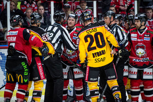 Stökigt mellan Luleås och Malmö Redhawks spelare