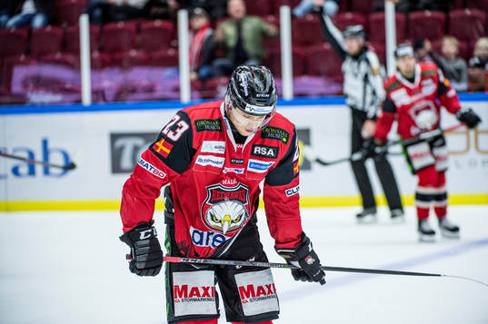Malmö Redhawks Christoffer Forsberg deppar