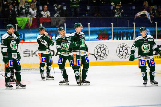 Färjestads Per Åslund, Rasmus Asplund, Theodor Lennström