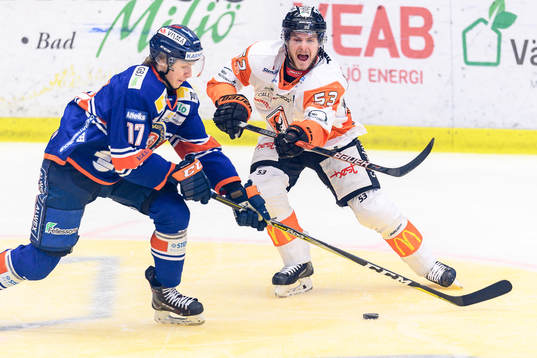 Växjös Jonas Röndbjerg och Karlskronas Bobbo Petersson