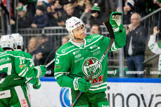 Rögles Alen Bibic tackar publiken