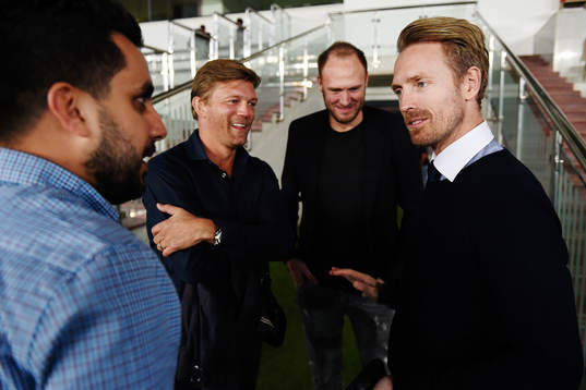 Markus Allbäck, Andreas Granqvist och Christian Wilhelmsson