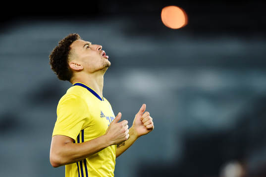Sveriges Jordan Larsson deppar