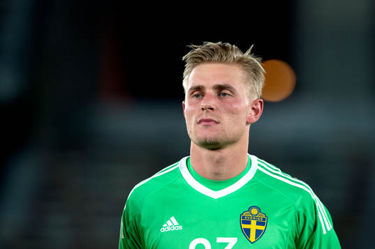Sveriges målvakt Jacob Rinne