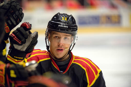 Brynäs Kevin Clark jublar