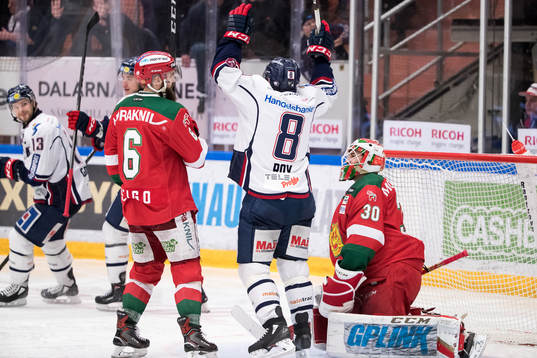 Linköpings Derek Roy jublar