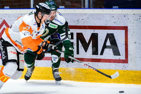 Karlskronas Joel Kellman och Färjestads Joakim Nygård