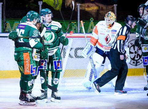 Färjestads Martin Johansson, Marcus Nilsson och Joakim