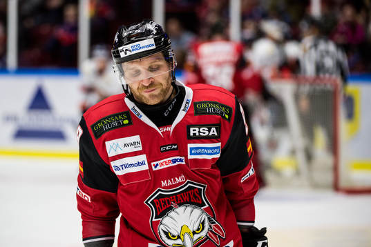 Malmö Redhawks Frederik Storm deppar