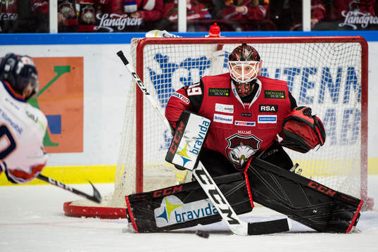 Malmö Redhawks målvakt Oscar Alsenfelt