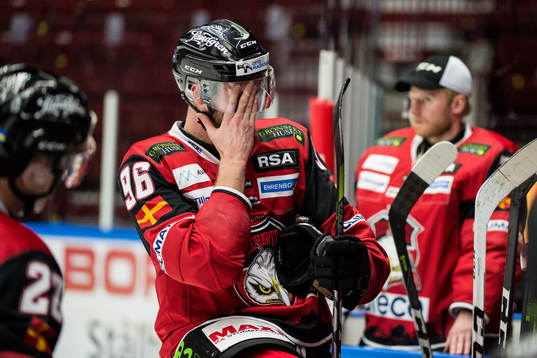 Malmö Redhawks Kim Rosdahl deppar
