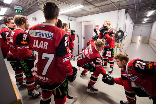 Malmö Redhawks Axel Wemmenborn och Christoffer Forsberg